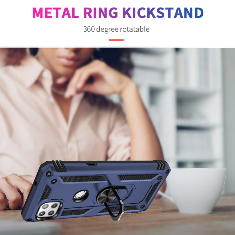 For Motorola Moto One 5G Ace Shockproof TPU + PC Protective Case with 360 Degree Rotating Holder