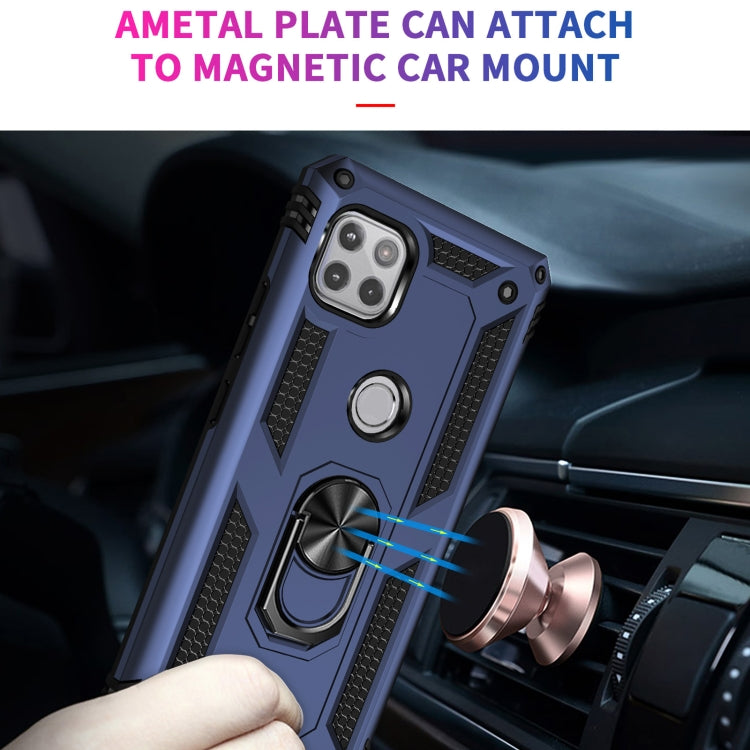 For Motorola Moto One 5G Ace Shockproof TPU + PC Protective Case with 360 Degree Rotating Holder