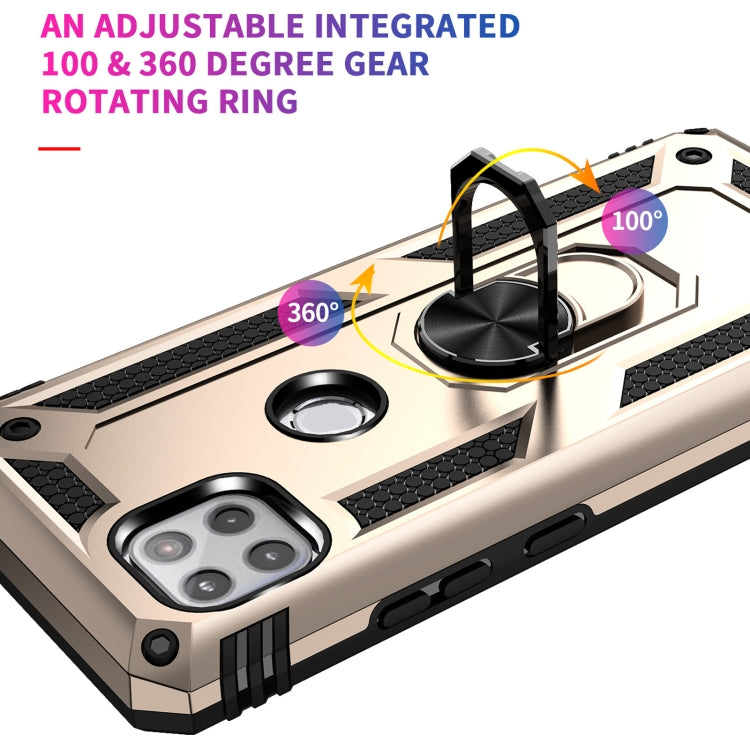 For Motorola Moto One 5G Ace Shockproof TPU + PC Protective Case with 360 Degree Rotating Holder