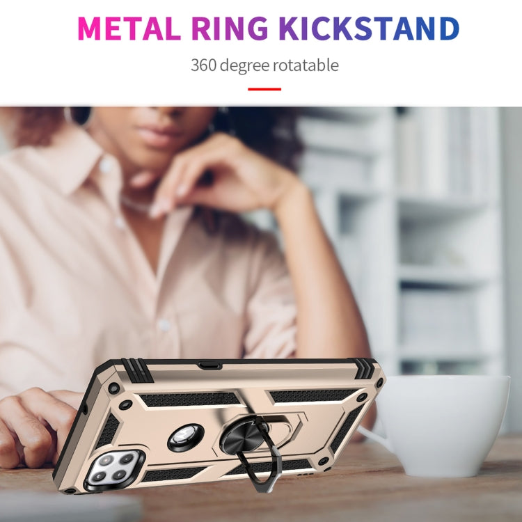 For Motorola Moto One 5G Ace Shockproof TPU + PC Protective Case with 360 Degree Rotating Holder