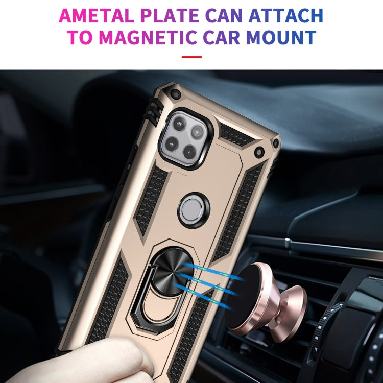 For Motorola Moto One 5G Ace Shockproof TPU + PC Protective Case with 360 Degree Rotating Holder