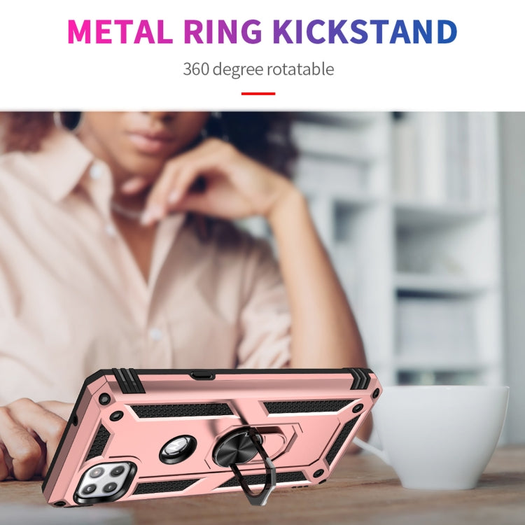 For Motorola Moto One 5G Ace Shockproof TPU + PC Protective Case with 360 Degree Rotating Holder