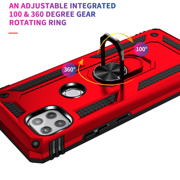 For Motorola Moto One 5G Ace Shockproof TPU + PC Protective Case with 360 Degree Rotating Holder