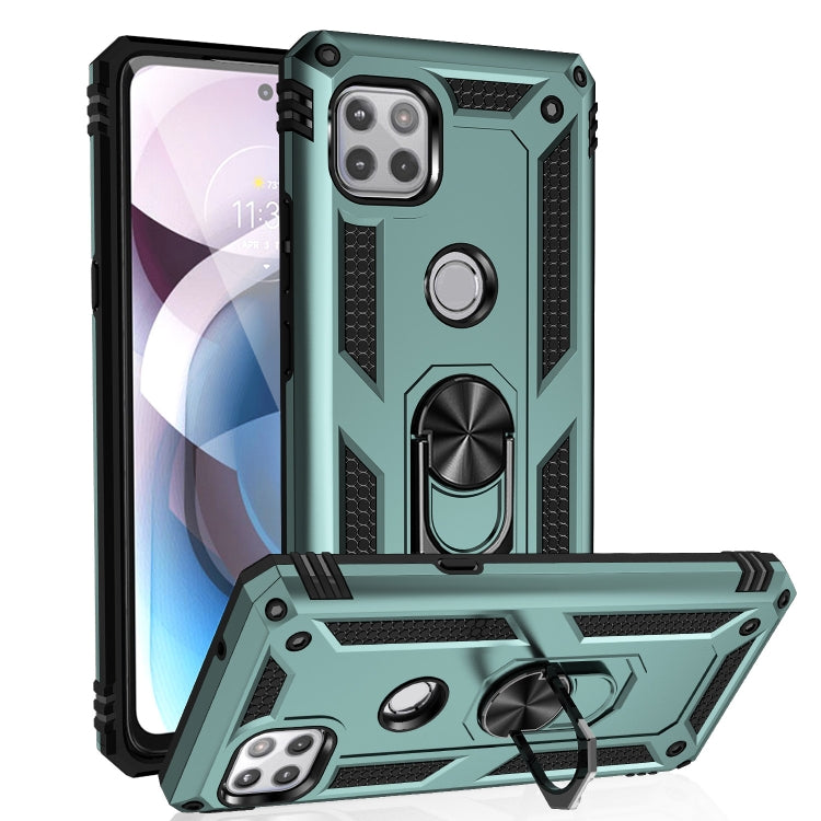 For Motorola Moto One 5G Ace Shockproof TPU + PC Protective Case with 360 Degree Rotating Holder