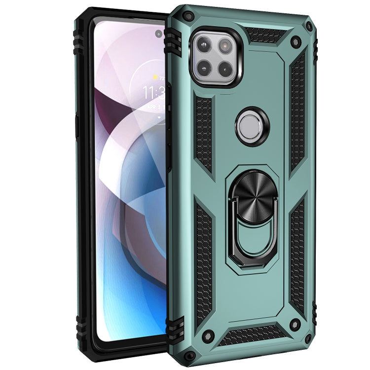 For Motorola Moto One 5G Ace Shockproof TPU + PC Protective Case with 360 Degree Rotating Holder