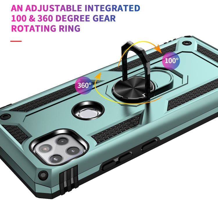 For Motorola Moto One 5G Ace Shockproof TPU + PC Protective Case with 360 Degree Rotating Holder