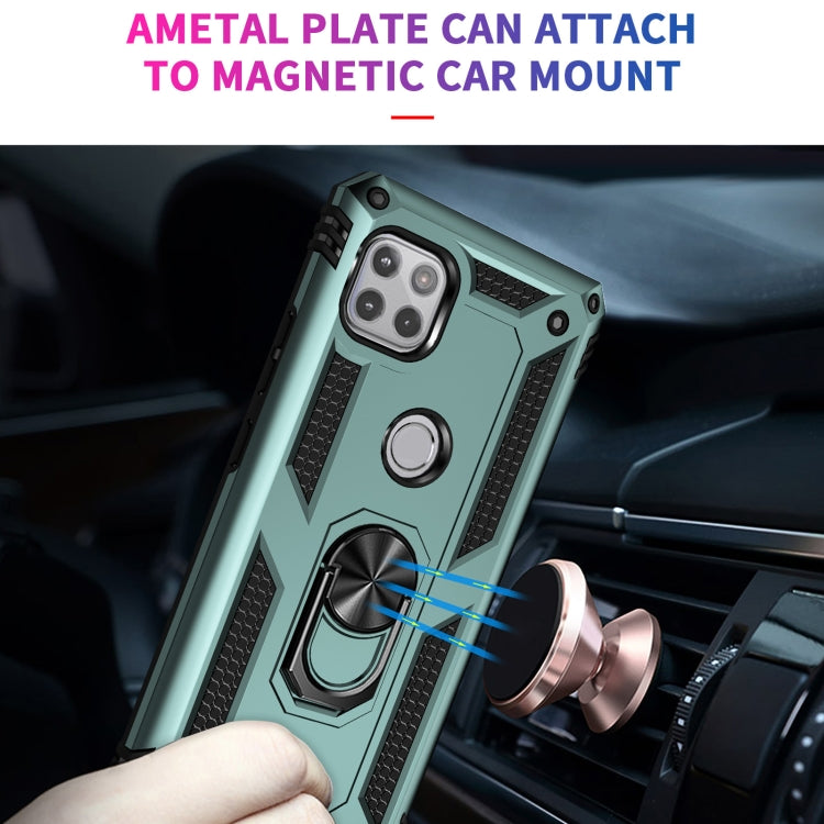 For Motorola Moto One 5G Ace Shockproof TPU + PC Protective Case with 360 Degree Rotating Holder