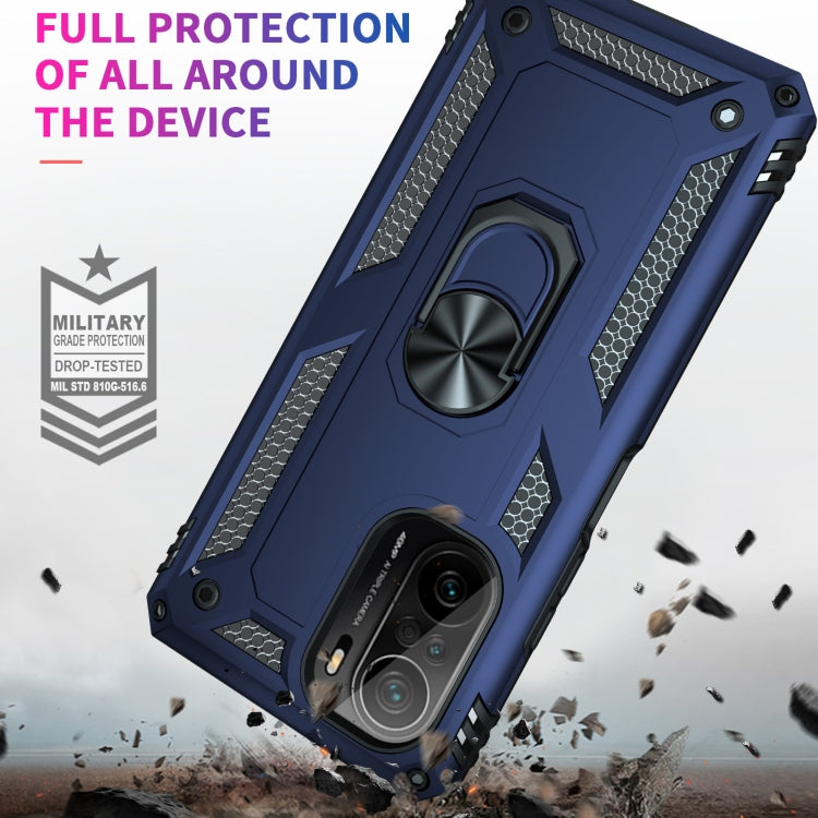 For Xiaomi Redmi K40 / K40 Pro Shockproof TPU + PC Protective Case with 360 Degree Rotating Holder
