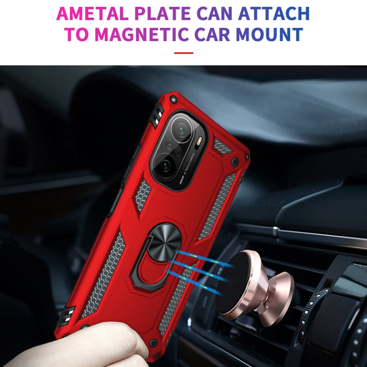 For Xiaomi Redmi K40 / K40 Pro Shockproof TPU + PC Protective Case with 360 Degree Rotating Holder