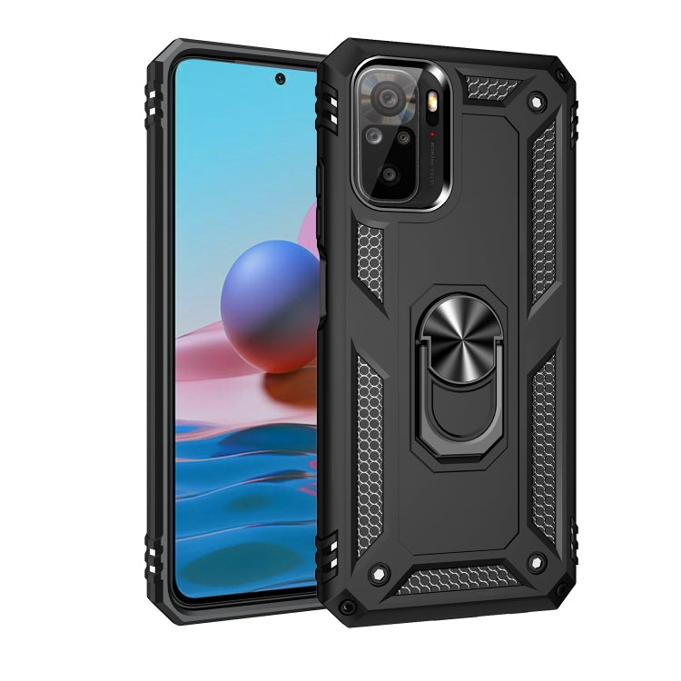 For Xiaomi Redmi Note 10 / Note 10s Shockproof TPU + PC Protective Case with 360 Degree Rotating Holder