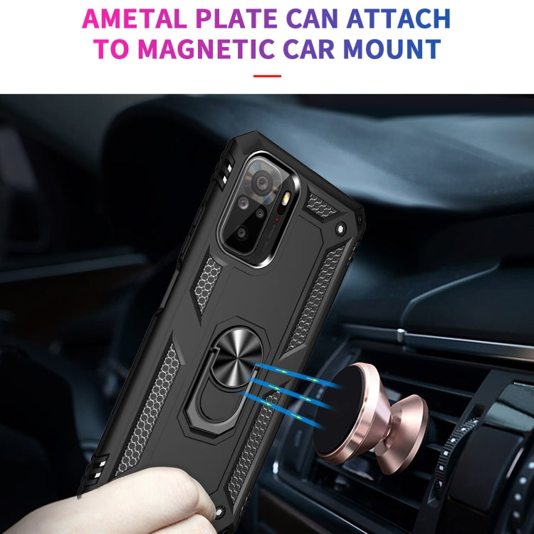 For Xiaomi Redmi Note 10 / Note 10s Shockproof TPU + PC Protective Case with 360 Degree Rotating Holder