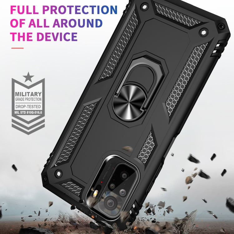 For Xiaomi Redmi Note 10 / Note 10s Shockproof TPU + PC Protective Case with 360 Degree Rotating Holder