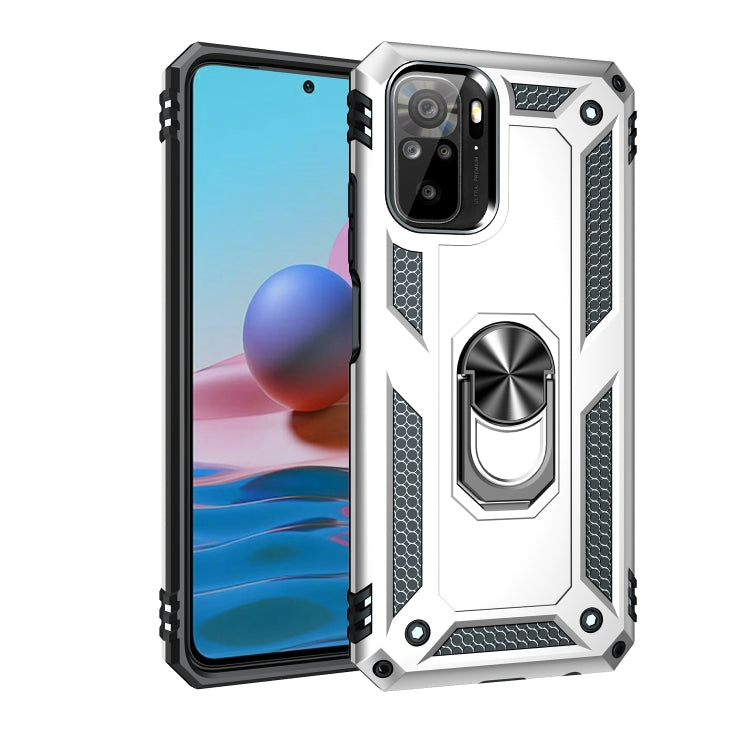For Xiaomi Redmi Note 10 / Note 10s Shockproof TPU + PC Protective Case with 360 Degree Rotating Holder