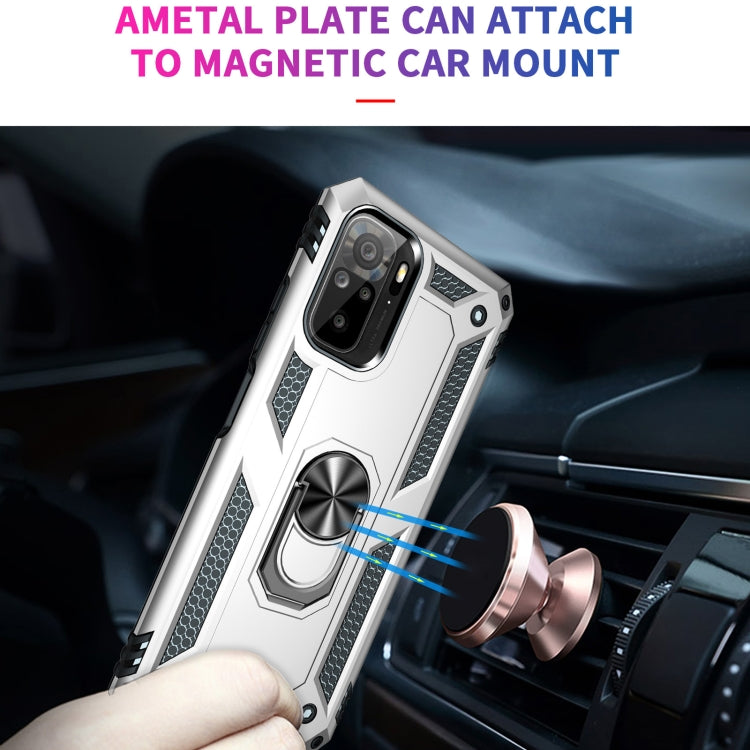 For Xiaomi Redmi Note 10 / Note 10s Shockproof TPU + PC Protective Case with 360 Degree Rotating Holder