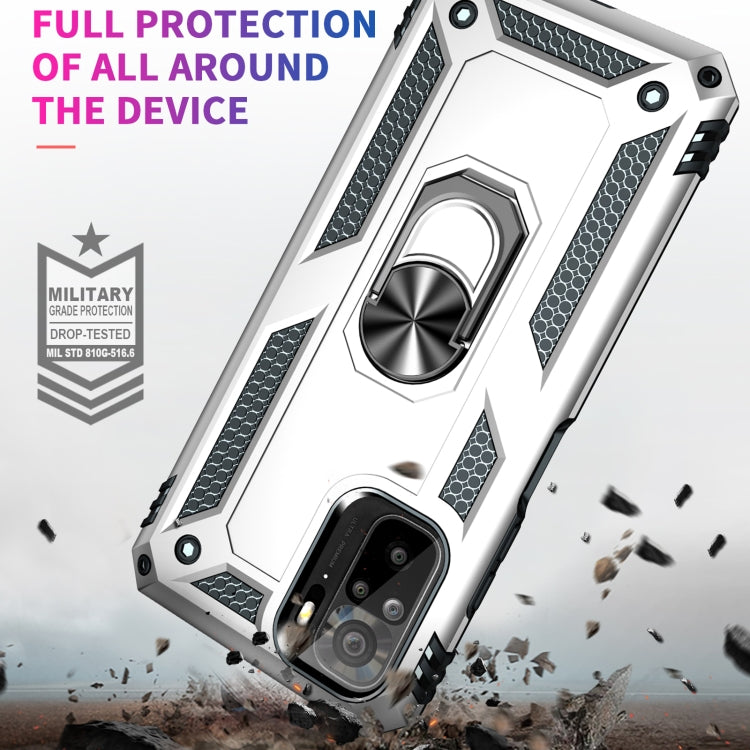 For Xiaomi Redmi Note 10 / Note 10s Shockproof TPU + PC Protective Case with 360 Degree Rotating Holder