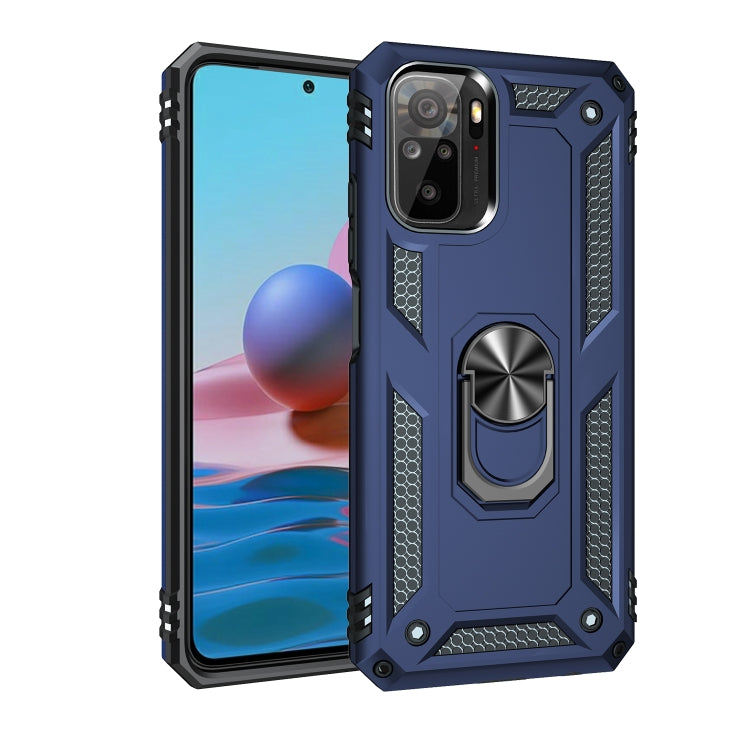 For Xiaomi Redmi Note 10 / Note 10s Shockproof TPU + PC Protective Case with 360 Degree Rotating Holder