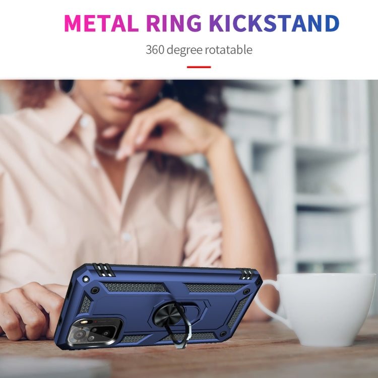 For Xiaomi Redmi Note 10 / Note 10s Shockproof TPU + PC Protective Case with 360 Degree Rotating Holder