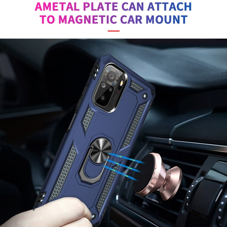 For Xiaomi Redmi Note 10 / Note 10s Shockproof TPU + PC Protective Case with 360 Degree Rotating Holder
