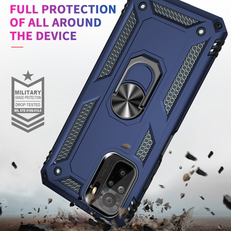 For Xiaomi Redmi Note 10 / Note 10s Shockproof TPU + PC Protective Case with 360 Degree Rotating Holder