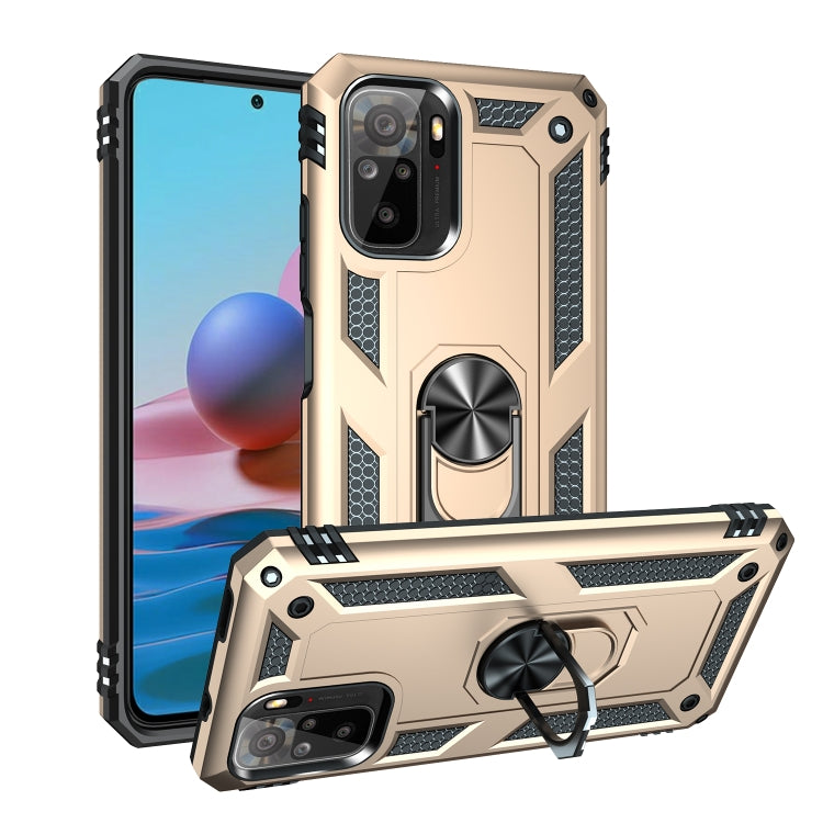 For Xiaomi Redmi Note 10 / Note 10s Shockproof TPU + PC Protective Case with 360 Degree Rotating Holder