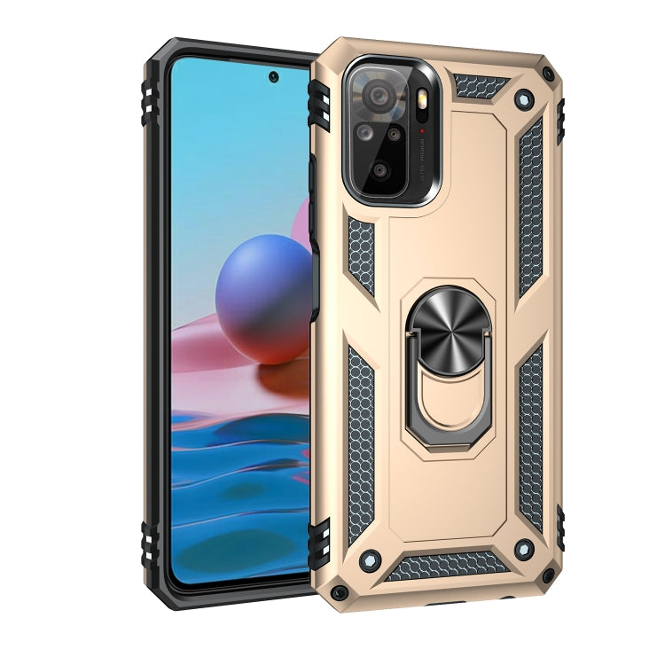 For Xiaomi Redmi Note 10 / Note 10s Shockproof TPU + PC Protective Case with 360 Degree Rotating Holder