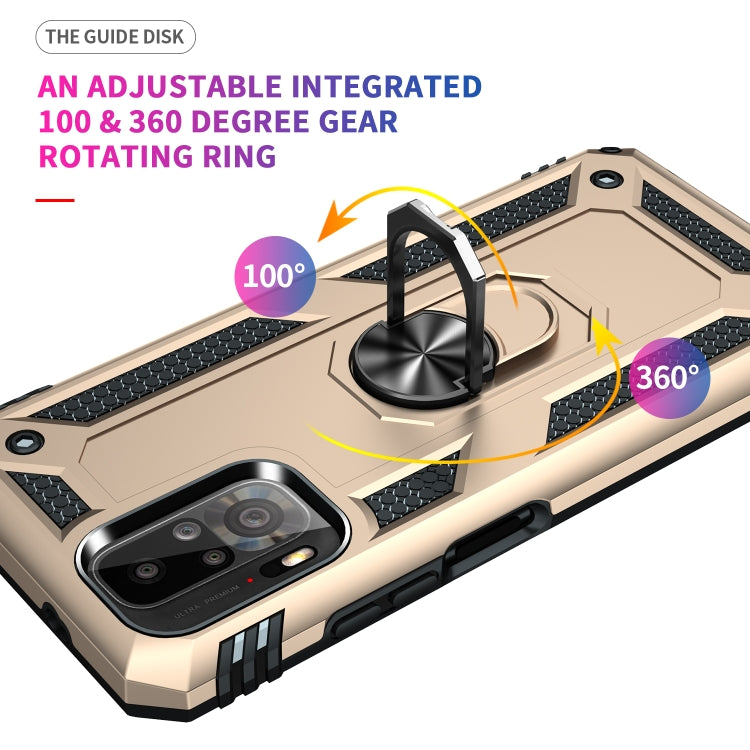 For Xiaomi Redmi Note 10 / Note 10s Shockproof TPU + PC Protective Case with 360 Degree Rotating Holder