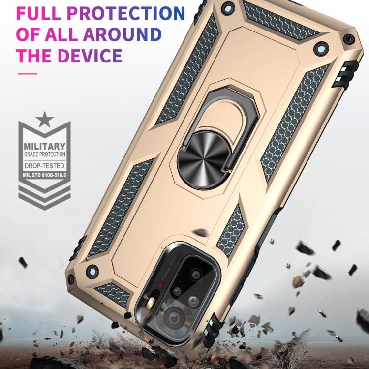 For Xiaomi Redmi Note 10 / Note 10s Shockproof TPU + PC Protective Case with 360 Degree Rotating Holder