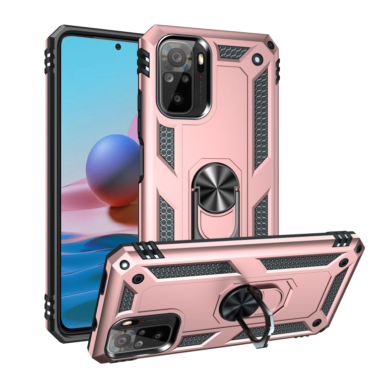 For Xiaomi Redmi Note 10 / Note 10s Shockproof TPU + PC Protective Case with 360 Degree Rotating Holder
