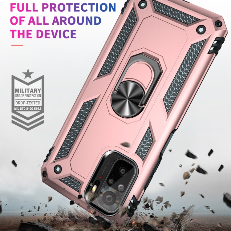 For Xiaomi Redmi Note 10 / Note 10s Shockproof TPU + PC Protective Case with 360 Degree Rotating Holder
