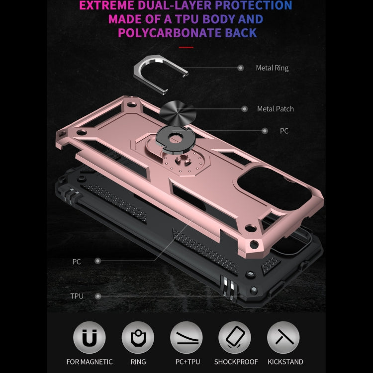 For Xiaomi Redmi Note 10 / Note 10s Shockproof TPU + PC Protective Case with 360 Degree Rotating Holder