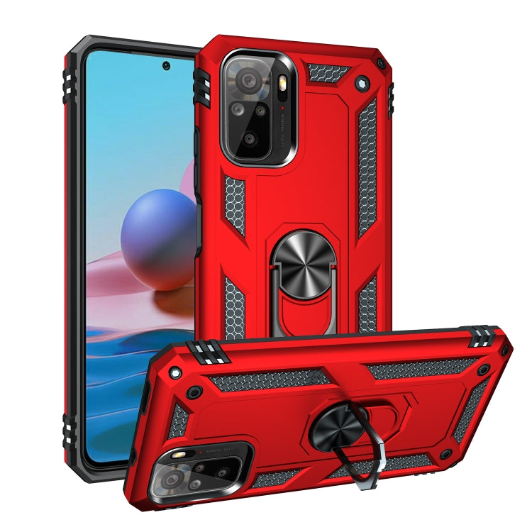 For Xiaomi Redmi Note 10 / Note 10s Shockproof TPU + PC Protective Case with 360 Degree Rotating Holder