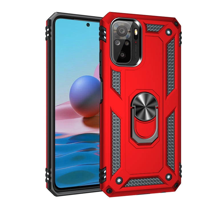 For Xiaomi Redmi Note 10 / Note 10s Shockproof TPU + PC Protective Case with 360 Degree Rotating Holder