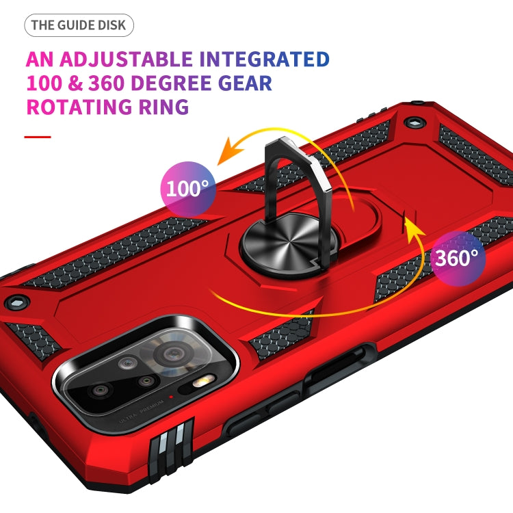 For Xiaomi Redmi Note 10 / Note 10s Shockproof TPU + PC Protective Case with 360 Degree Rotating Holder