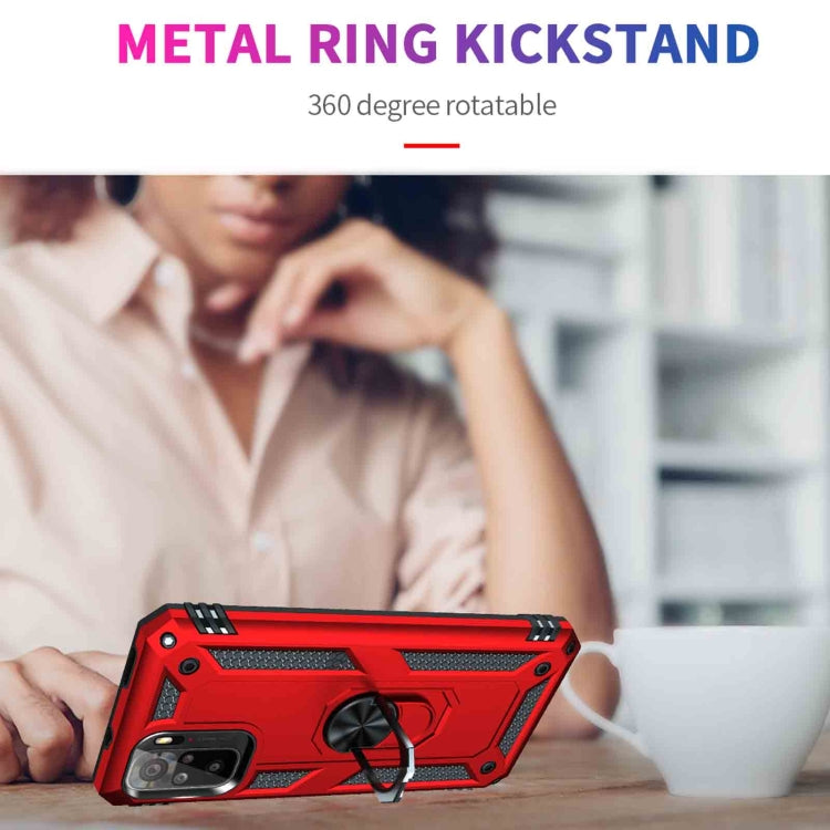 For Xiaomi Redmi Note 10 / Note 10s Shockproof TPU + PC Protective Case with 360 Degree Rotating Holder