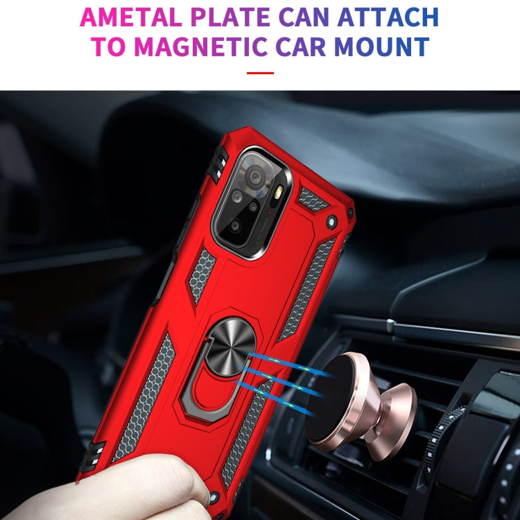 For Xiaomi Redmi Note 10 / Note 10s Shockproof TPU + PC Protective Case with 360 Degree Rotating Holder