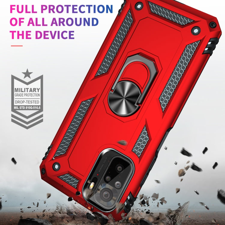 For Xiaomi Redmi Note 10 / Note 10s Shockproof TPU + PC Protective Case with 360 Degree Rotating Holder