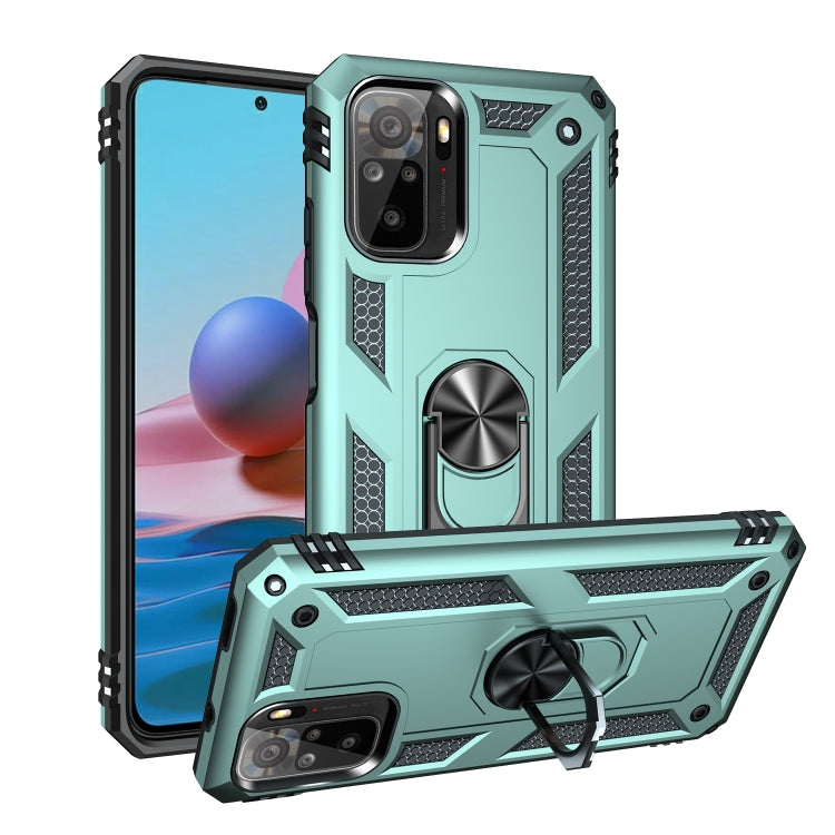 For Xiaomi Redmi Note 10 / Note 10s Shockproof TPU + PC Protective Case with 360 Degree Rotating Holder