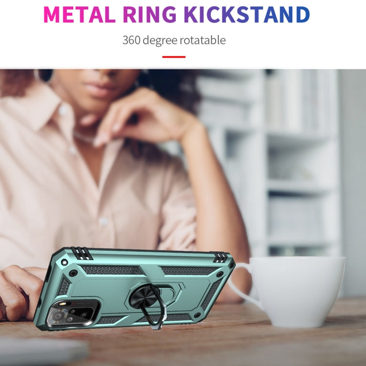 For Xiaomi Redmi Note 10 / Note 10s Shockproof TPU + PC Protective Case with 360 Degree Rotating Holder