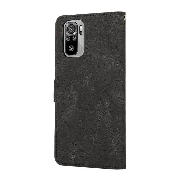 For Xiaomi Redmi Note 10 Fantasy Classic Skin-feel Calfskin Texture Magnetic Buckle Horizontal Flip PU Leather Case with Holder & Card Slot & Wallet