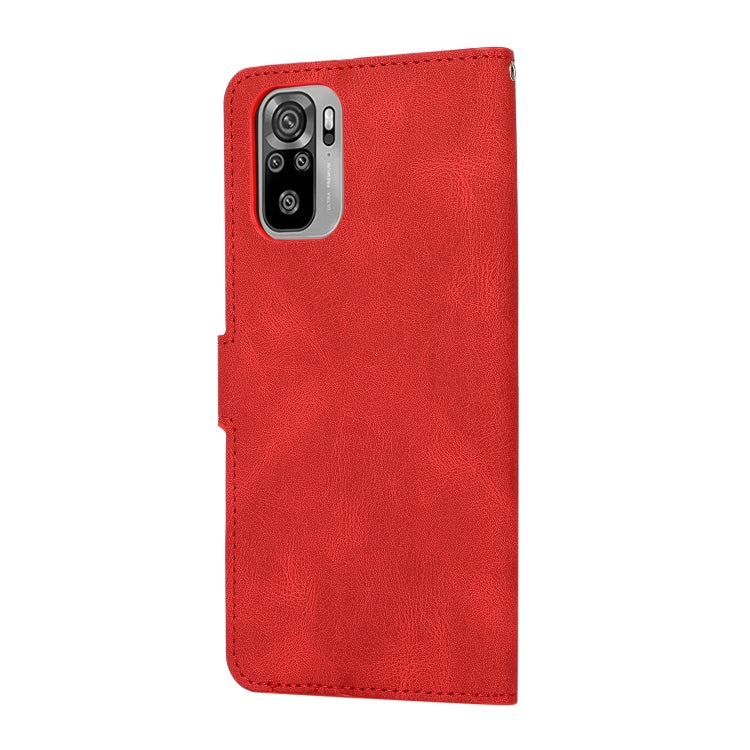 For Xiaomi Redmi Note 10 Fantasy Classic Skin-feel Calfskin Texture Magnetic Buckle Horizontal Flip PU Leather Case with Holder & Card Slot & Wallet