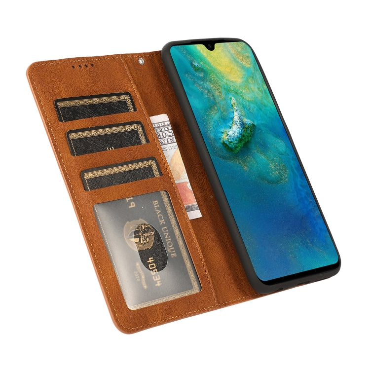 For Xiaomi Redmi Note 10 Fantasy Classic Skin-feel Calfskin Texture Magnetic Buckle Horizontal Flip PU Leather Case with Holder & Card Slot & Wallet