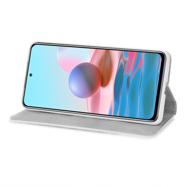 For Xiaomi Redmi Note 10 4G Glitter Powder Horizontal Flip Leather Case with Card Slots & Holder & Lanyard