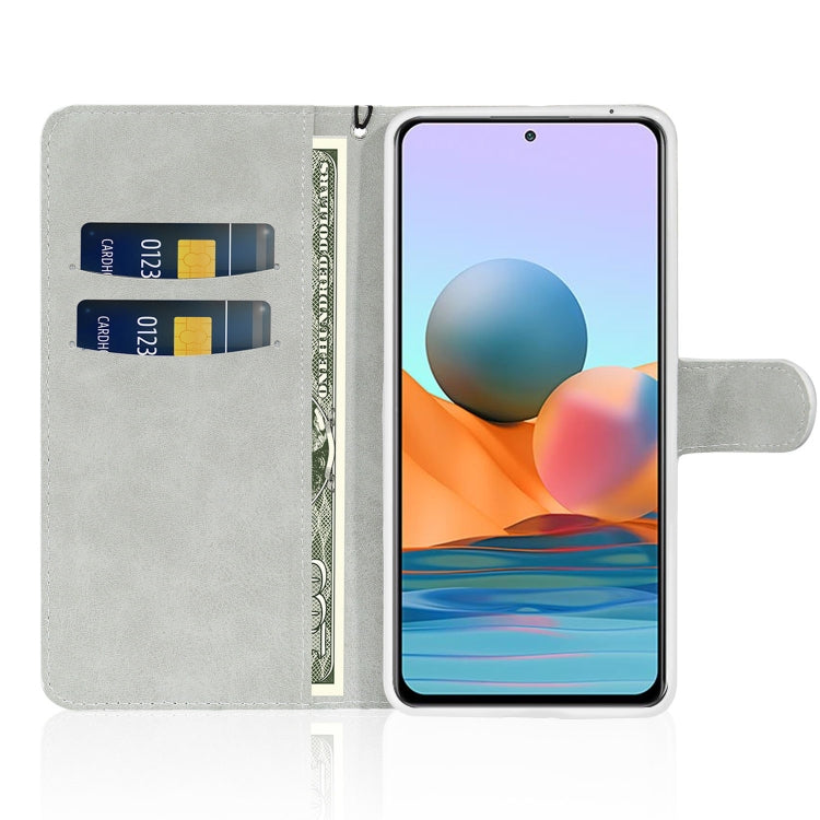 For Xiaomi Redmi Note 10 Pro Glitter Powder Horizontal Flip Leather Case with Card Slots & Holder & Lanyard