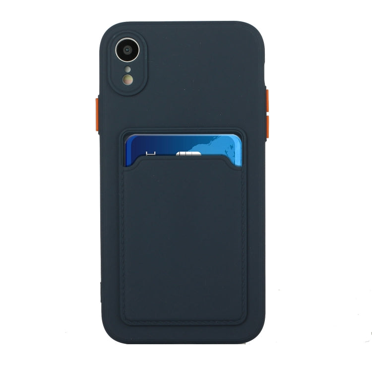 For iPhone XR Card Slot Design Shockproof TPU Protective Case