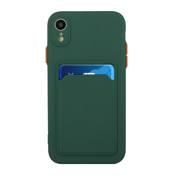 For iPhone XR Card Slot Design Shockproof TPU Protective Case