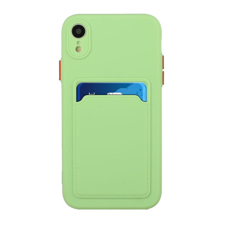 For iPhone XR Card Slot Design Shockproof TPU Protective Case