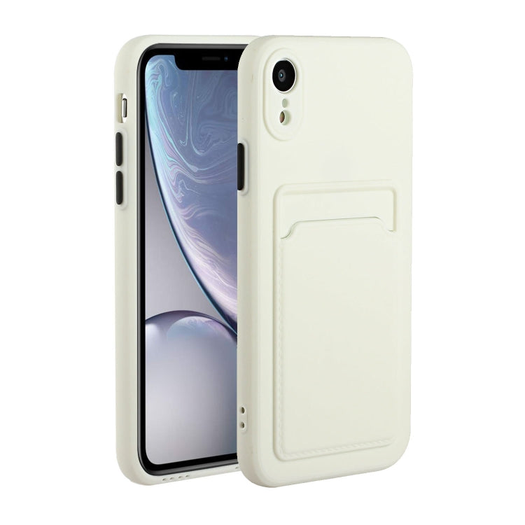 For iPhone XR Card Slot Design Shockproof TPU Protective Case