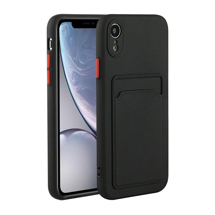 For iPhone XR Card Slot Design Shockproof TPU Protective Case