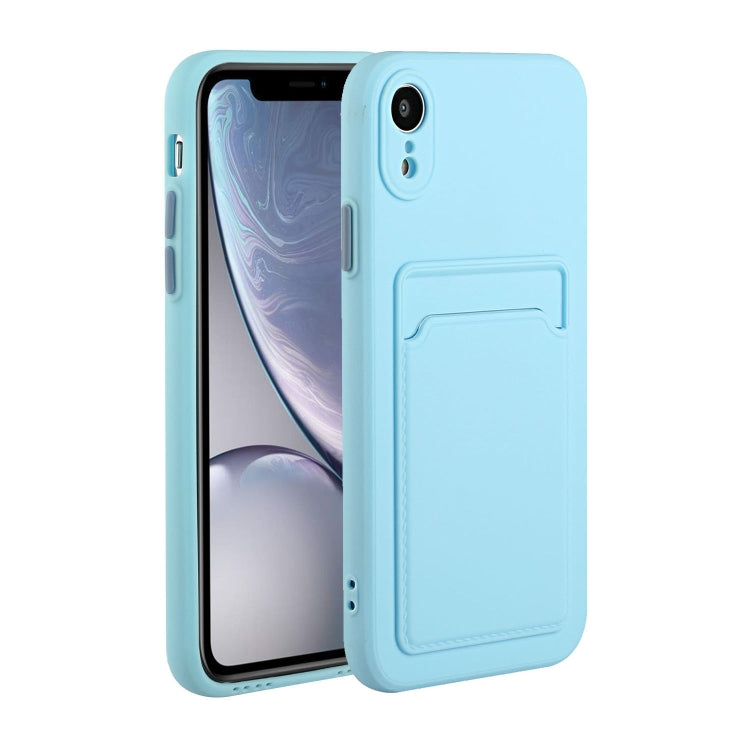 For iPhone XR Card Slot Design Shockproof TPU Protective Case