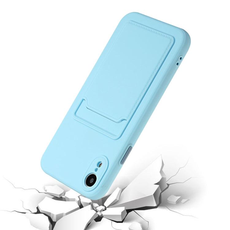 For iPhone XR Card Slot Design Shockproof TPU Protective Case